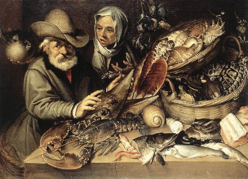 PASSEROTTI, Bartolomeo The Fishmonger's Shop agf china oil painting image